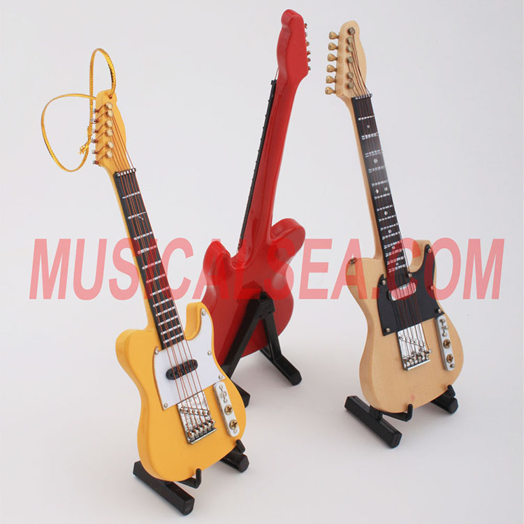 Miniature guitar handmade craft for christmas